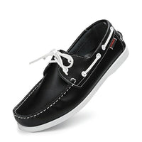 Men Loafers Leather Casual Flat Comfy