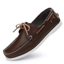 Load image into Gallery viewer, Men Loafers Leather Casual Flat Comfy