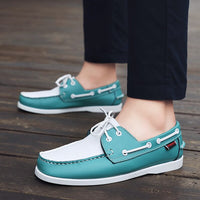 Men Loafers Leather Casual Flat Comfy