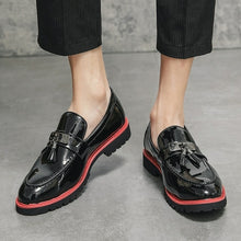 Load image into Gallery viewer, Men Loafers Shoes Red Sole Metal Decoration
