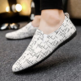 Men Loafers Casual Light Canvas