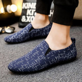 Men Loafers Casual Light Canvas