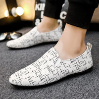 Men Loafers Casual Light Canvas