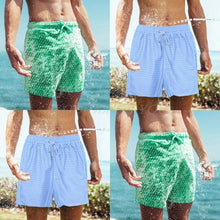 Load image into Gallery viewer, Men Magic Color Changing Swim Trunks Water Discoloration Surf Beach - Sophornlilly