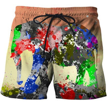 Load image into Gallery viewer, Men Shorts Fashion Plant 3D Leaf Print Shorts