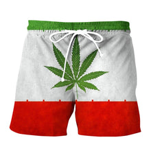 Load image into Gallery viewer, Men Shorts Fashion Plant 3D Leaf Print Shorts
