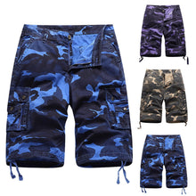 Load image into Gallery viewer, Men Summer Camouflage Bermuda Cargo Shorts Loose Multi pocket military - Sophornlilly