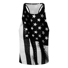 Load image into Gallery viewer, Men Summer Tank Tops Casual Beach O Neck American Flag Printed