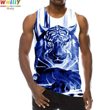 Load image into Gallery viewer, Men's Animals Graphic Sleeveless Tank Tops