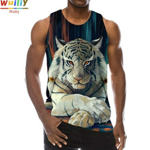 Load image into Gallery viewer, Men's Animals Graphic Sleeveless Tank Tops