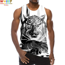 Load image into Gallery viewer, Men's Animals Graphic Sleeveless Tank Tops