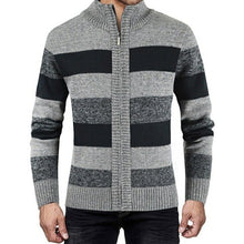 Load image into Gallery viewer, Men&#39;s Autumn and Winter Fashion Sweater Patchwork Knitted Cardigan