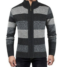 Load image into Gallery viewer, Men&#39;s Autumn and Winter Fashion Sweater Patchwork Knitted Cardigan