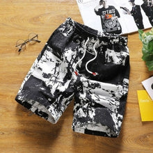 Load image into Gallery viewer, Men's Beach Shorts New Fashion Linen Leisure Shorts Loose Straight