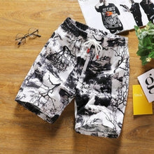 Load image into Gallery viewer, Men's Beach Shorts New Fashion Linen Leisure Shorts Loose Straight