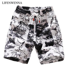 Load image into Gallery viewer, Men's Beach Shorts New Fashion Linen Leisure Shorts Loose Straight