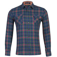 Load image into Gallery viewer, Men's Classic Casual Wear Flannel Striped Long sleeved Shirt Middle