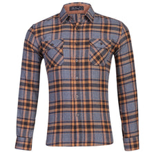 Load image into Gallery viewer, Men's Classic Casual Wear Flannel Striped Long sleeved Shirt Middle