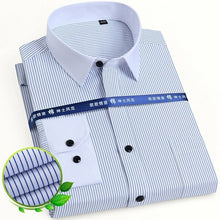 Load image into Gallery viewer, Men's Classic Long Sleeve Solid/striped Basic Dress Shirts Single