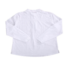 Load image into Gallery viewer, Men’ S Cotton Linen Shirts Solid Color Stand Collar Long Sleeve Shirt