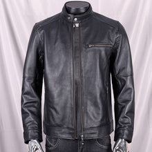 Load image into Gallery viewer, Cowhide Leather Short Coat