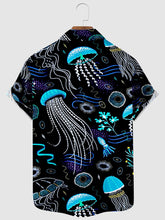 Load image into Gallery viewer, Men's Fashion Summer T Shirts Hawaiian Jellyfish 3d Print Cozy Casual