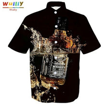 Load image into Gallery viewer, Men's Graphic Beer Button Down Shirts Novelty Beach 3D Pattern Summer