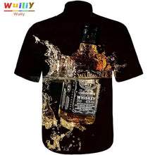 Load image into Gallery viewer, Men's Graphic Beer Button Down Shirts Novelty Beach 3D Pattern Summer