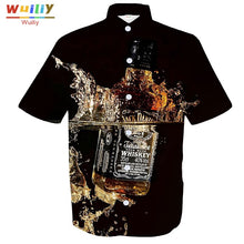 Load image into Gallery viewer, Men's Graphic Beer Button Down Shirts Novelty Beach 3D Pattern Summer