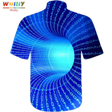 Load image into Gallery viewer, Men's Graphic Swirl Button Down Shirts Novelty Beach 3D Pattern Summer