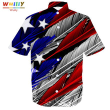 Load image into Gallery viewer, Men's Graphic United States Button Down Shirts Novelty Beach 3D