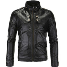 Load image into Gallery viewer, Leather Jacket British Style