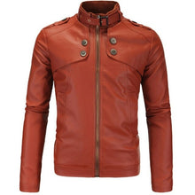 Load image into Gallery viewer, Leather Jacket British Style