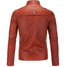 Load image into Gallery viewer, Leather Jacket British Style