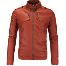 Load image into Gallery viewer, Leather Jacket British Style