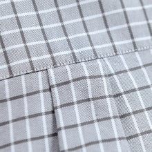 Load image into Gallery viewer, Men's Plaid Checked Oxford Button down Shirt Single Patch Pocket