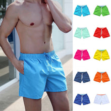 Load image into Gallery viewer, Men's Quick Dry Beach Pants Plain Three Quarter Pants Loose Swim