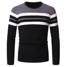 Load image into Gallery viewer, Men's Round Neck Sweater Winter Warm Fashion Knitted Pullover