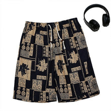 Load image into Gallery viewer, Men's Swimwear Swimming Trunks Summer Beach Shorts Cotton Linen Print