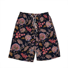 Load image into Gallery viewer, Men's Swimwear Swimming Trunks Summer Beach Shorts Cotton Linen Print