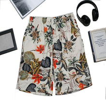 Load image into Gallery viewer, Men's Swimwear Swimming Trunks Summer Beach Shorts Cotton Linen Print