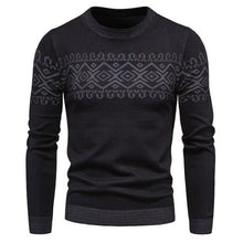 Load image into Gallery viewer, Men's Winter Round Neck Sweater Cotton Knitted Pullover Long Sleeve