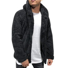 Load image into Gallery viewer, Mens Buttons Coat Warm Faux Fur Winter Casual Loose Double Sided Plush