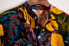 Load image into Gallery viewer, Mens Ethnic Short Sleeve Casual Cotton Linen Printing Hawaiian Shirt