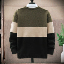 Load image into Gallery viewer, Patchwork Knitted Sweater Pullover Casual Long Sleeve