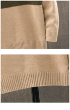 Load image into Gallery viewer, Patchwork Knitted Sweater Pullover Casual Long Sleeve