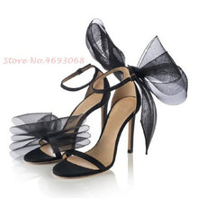 Load image into Gallery viewer, Mesh Butterfly Brand High Heels Sandals Summer Party Wedding