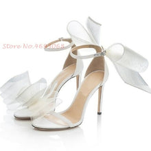 Load image into Gallery viewer, Mesh Butterfly Brand High Heels Sandals Summer Party Wedding