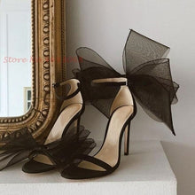 Load image into Gallery viewer, Mesh Butterfly Brand High Heels Sandals Summer Party Wedding