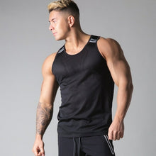 Load image into Gallery viewer, Mesh Quick Dry Tank Tops Men Gym Fitness Bodybuilding Sports